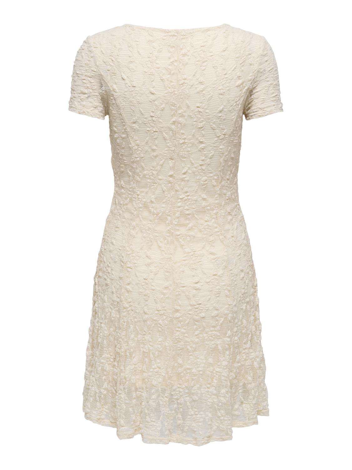 ONLALBINA S/S V-NECK SHORT DRESS JRS - 2