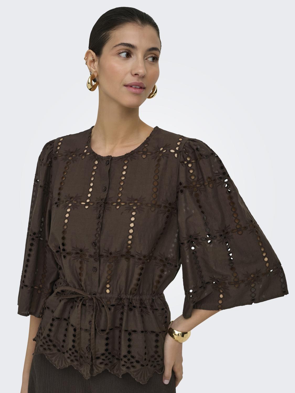 JDYJOJO 3/4 ANGLAISE SHIRT WVN - 5