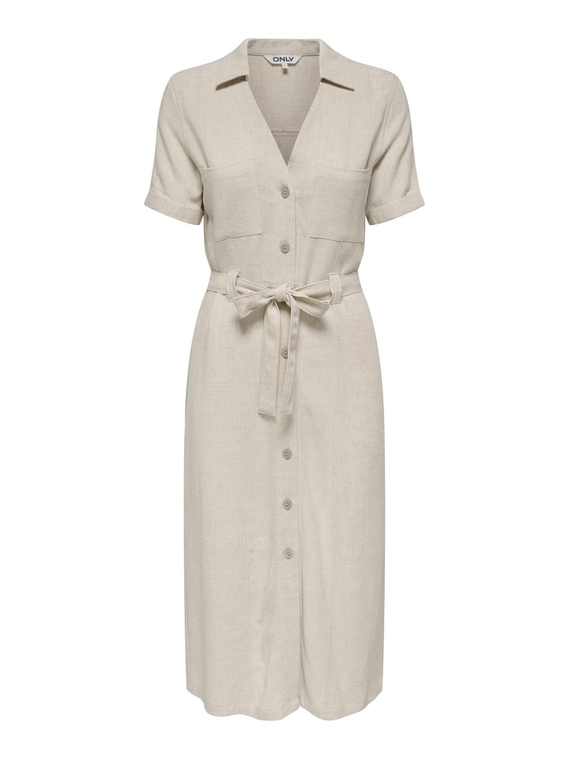ONLSIESTA SS LIN BL SHIRT DRESS PNT NOOS - 3