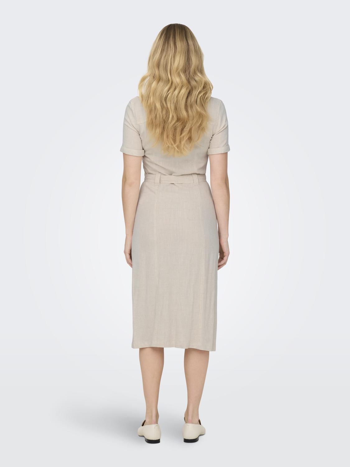 ONLSIESTA SS LIN BL SHIRT DRESS PNT NOOS - 2