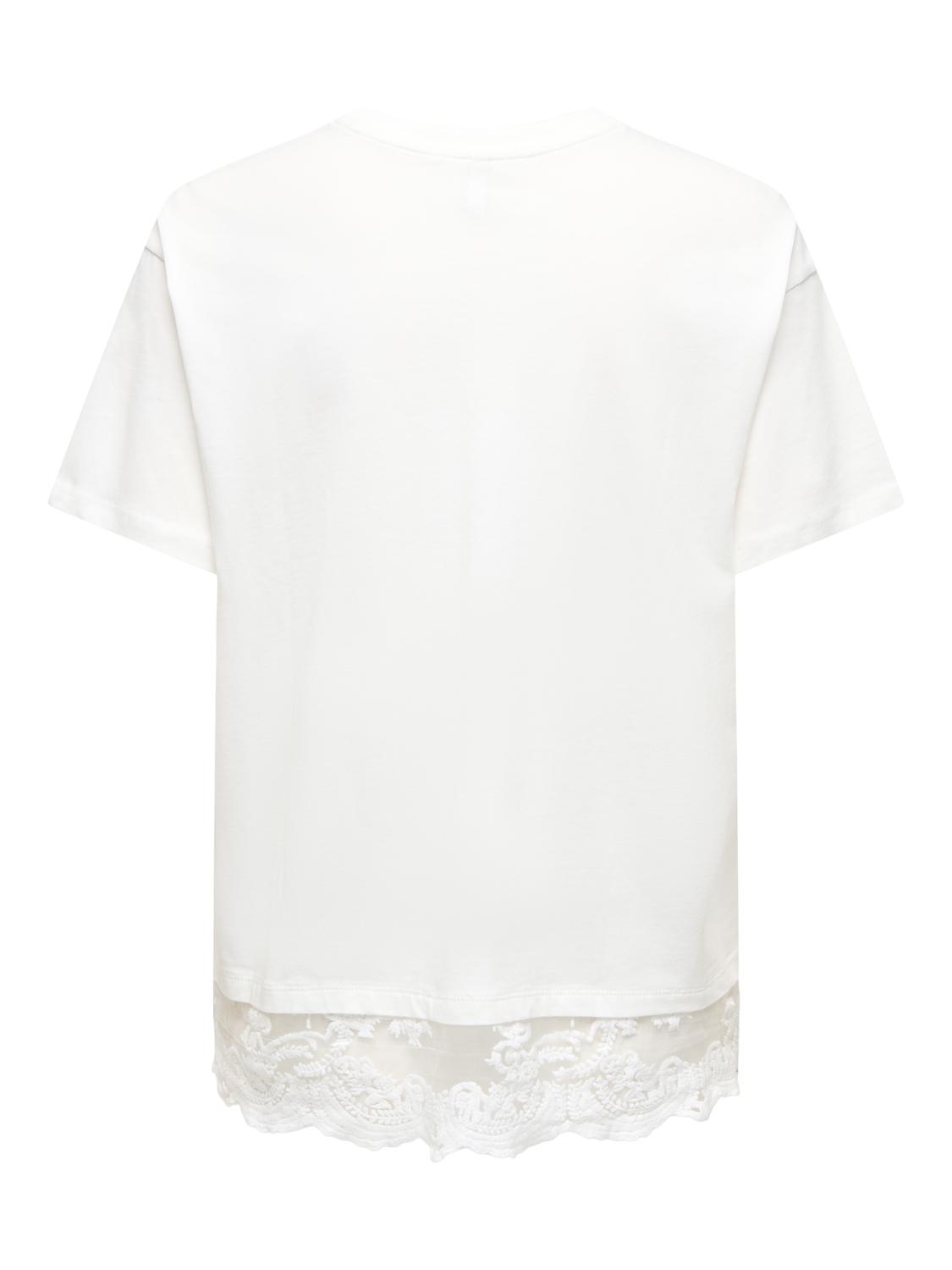 ONLVIVVI S/S LACE BOTTOM TOP JRS NOOS - 7