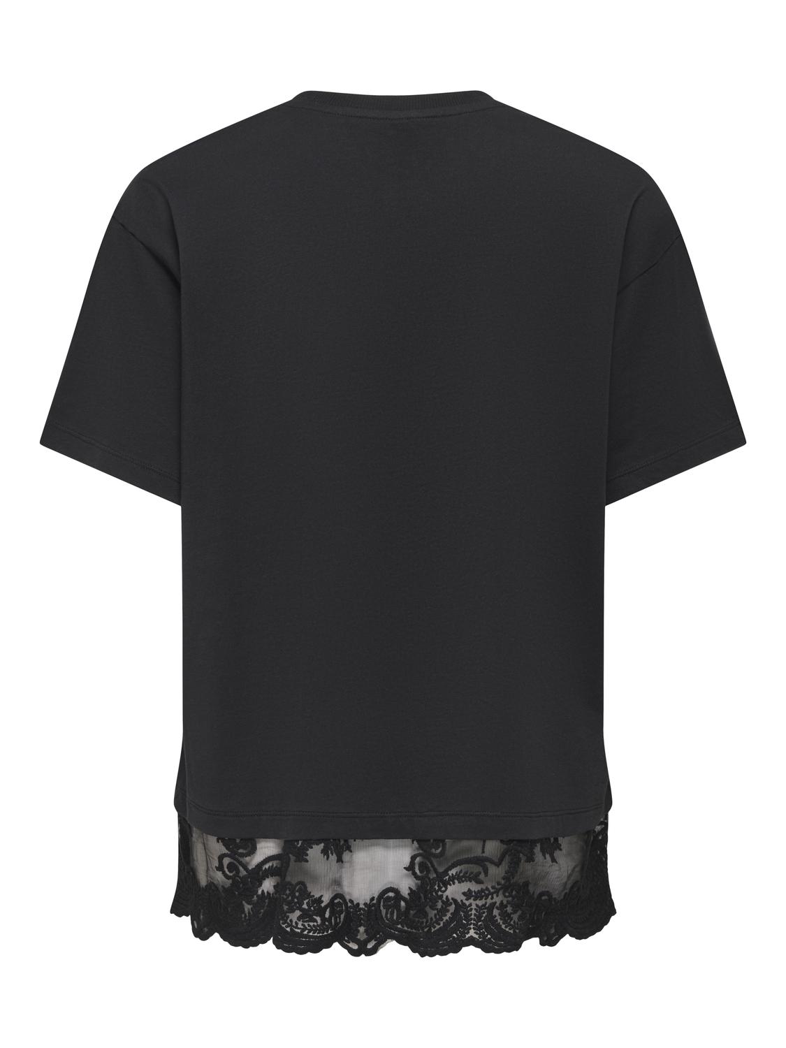 ONLVIVVI S/S LACE BOTTOM TOP JRS NOOS - 7