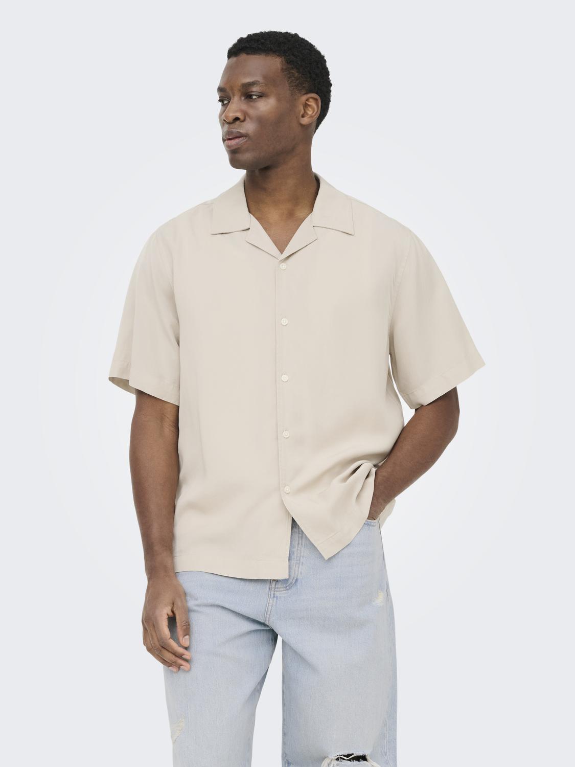 ONSPERU SS REG TENCEL SHIRT NOOS