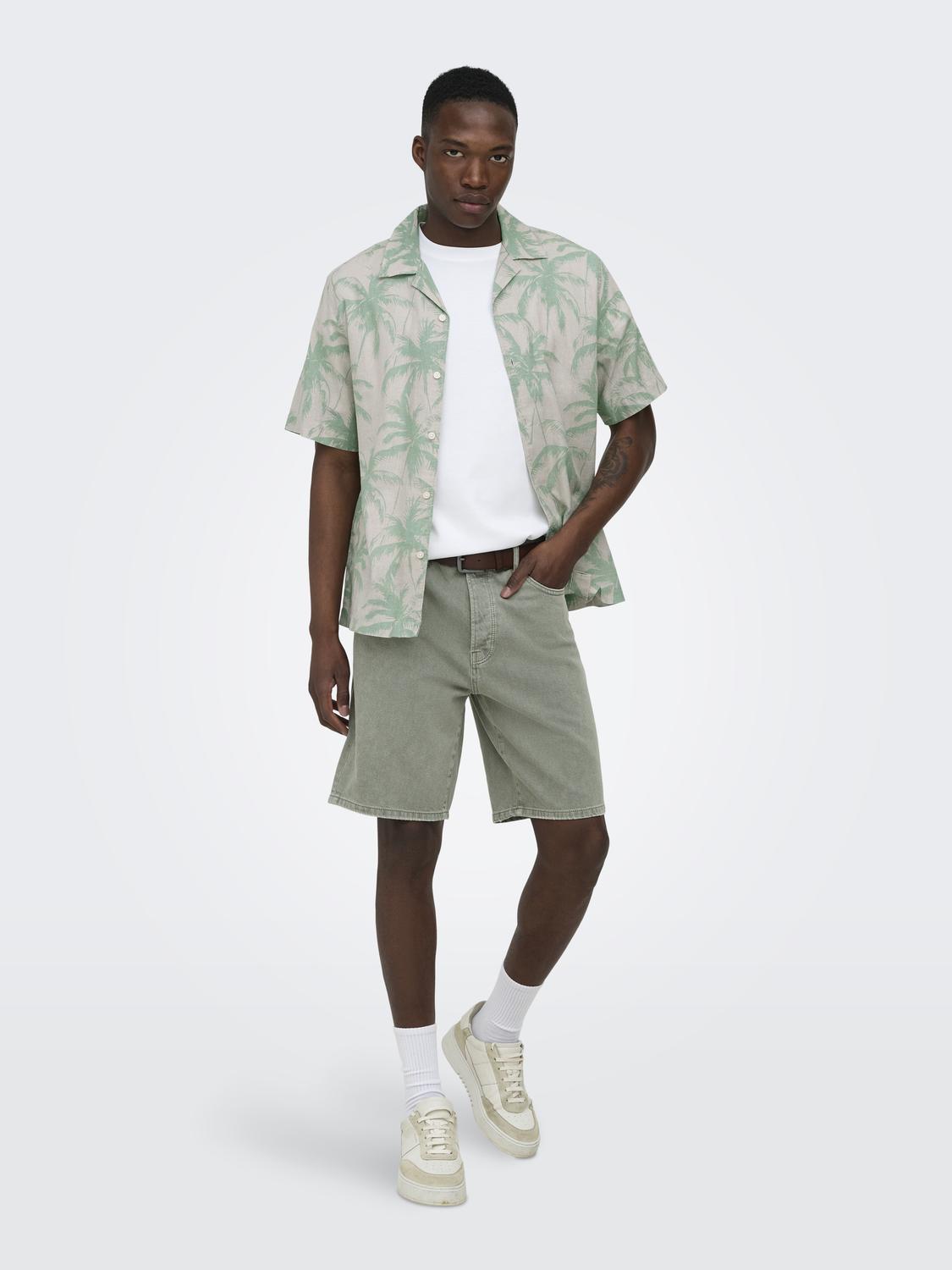 ONSEDGE GREEN 7979 TAI DNM SHORTS NOOS - 6