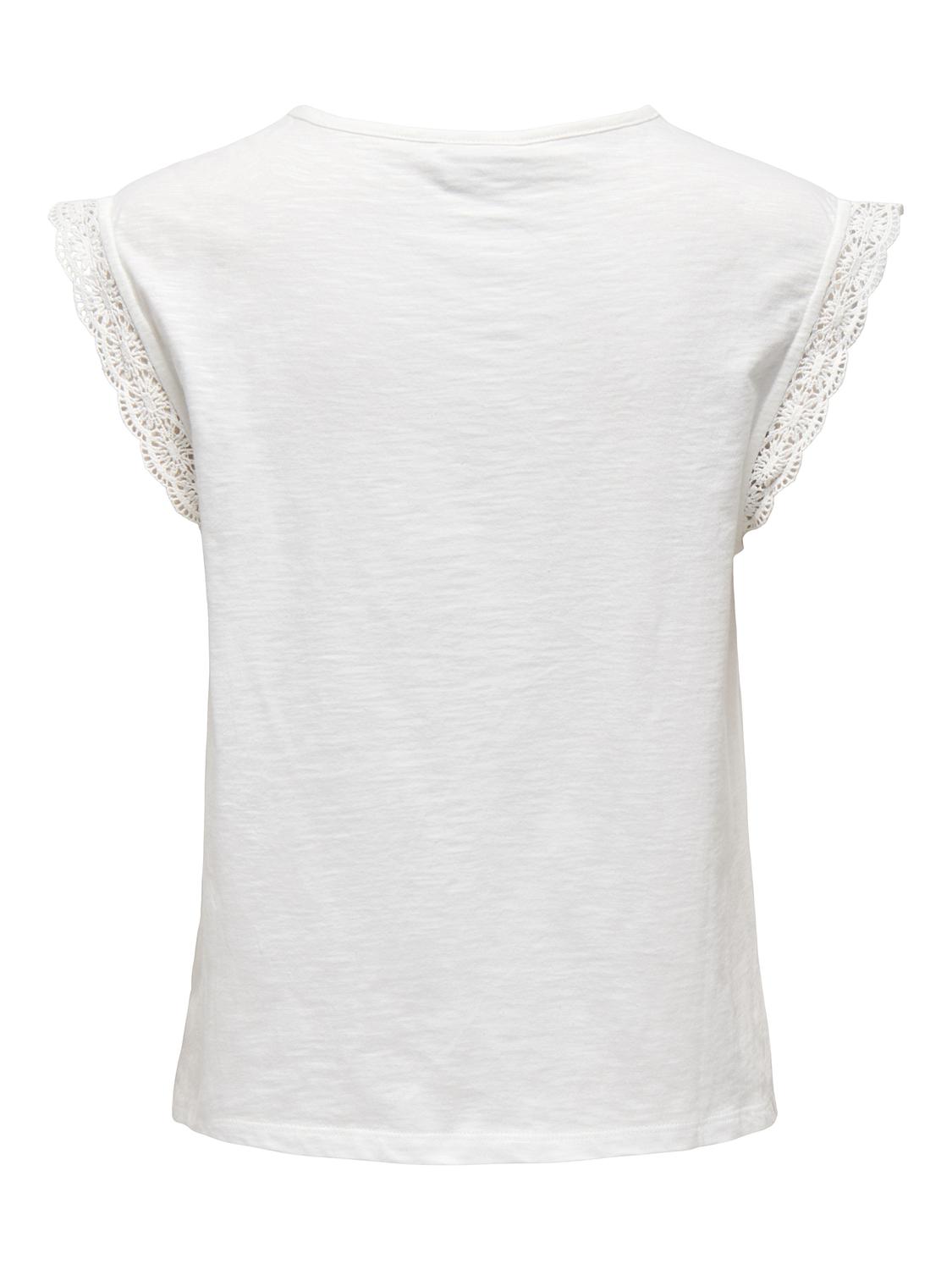 JDYSALVA LIFE S/L CROCHET TOP JRS NOOS