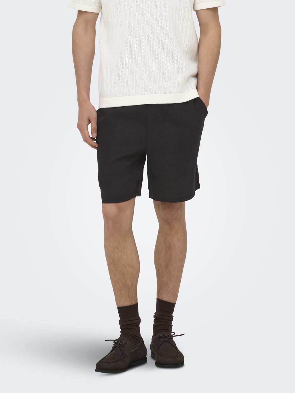 ONSLAURENCE LINEN BLEND SHORTS NOOS