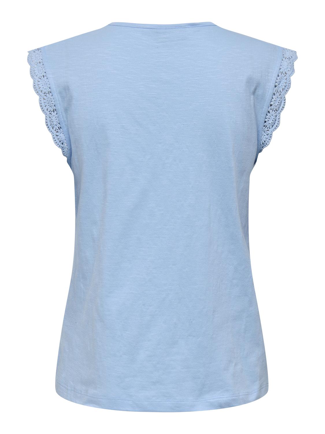 JDYSALVA LIFE S/L CROCHET TOP JRS NOOS