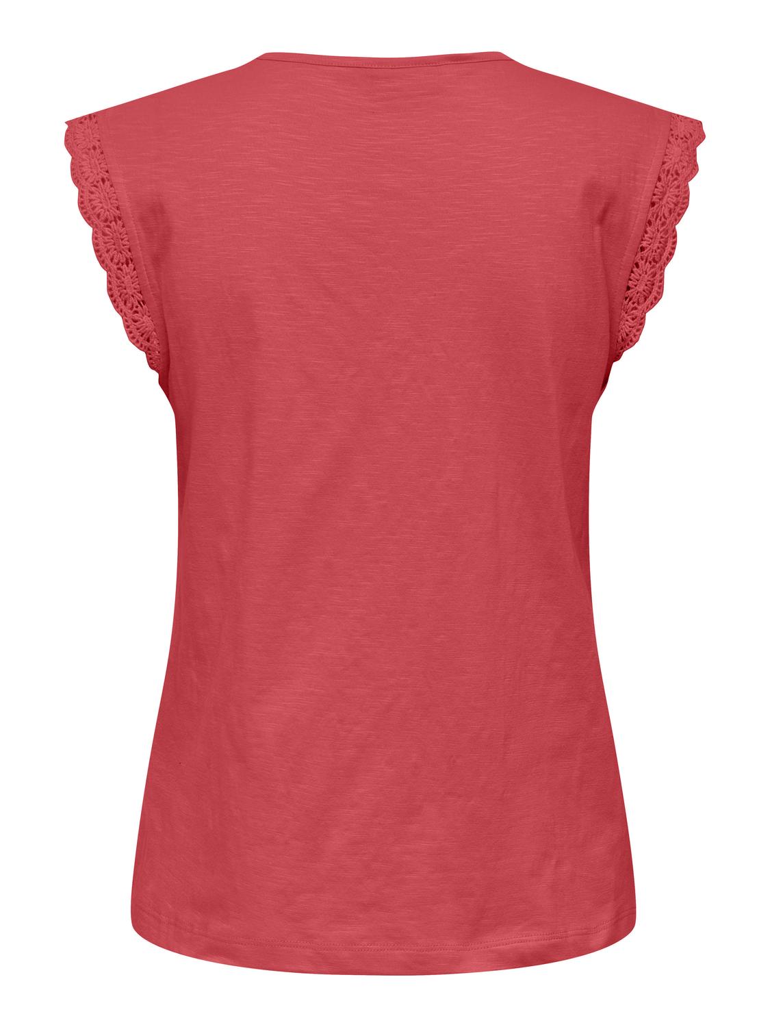 JDYSALVA LIFE S/L CROCHET TOP JRS NOOS - 2