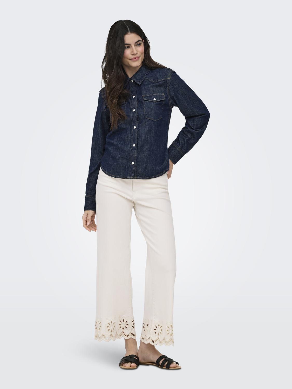 ONLMADISON HW CROP WIDE BRO ANGL DNM GUA - 6
