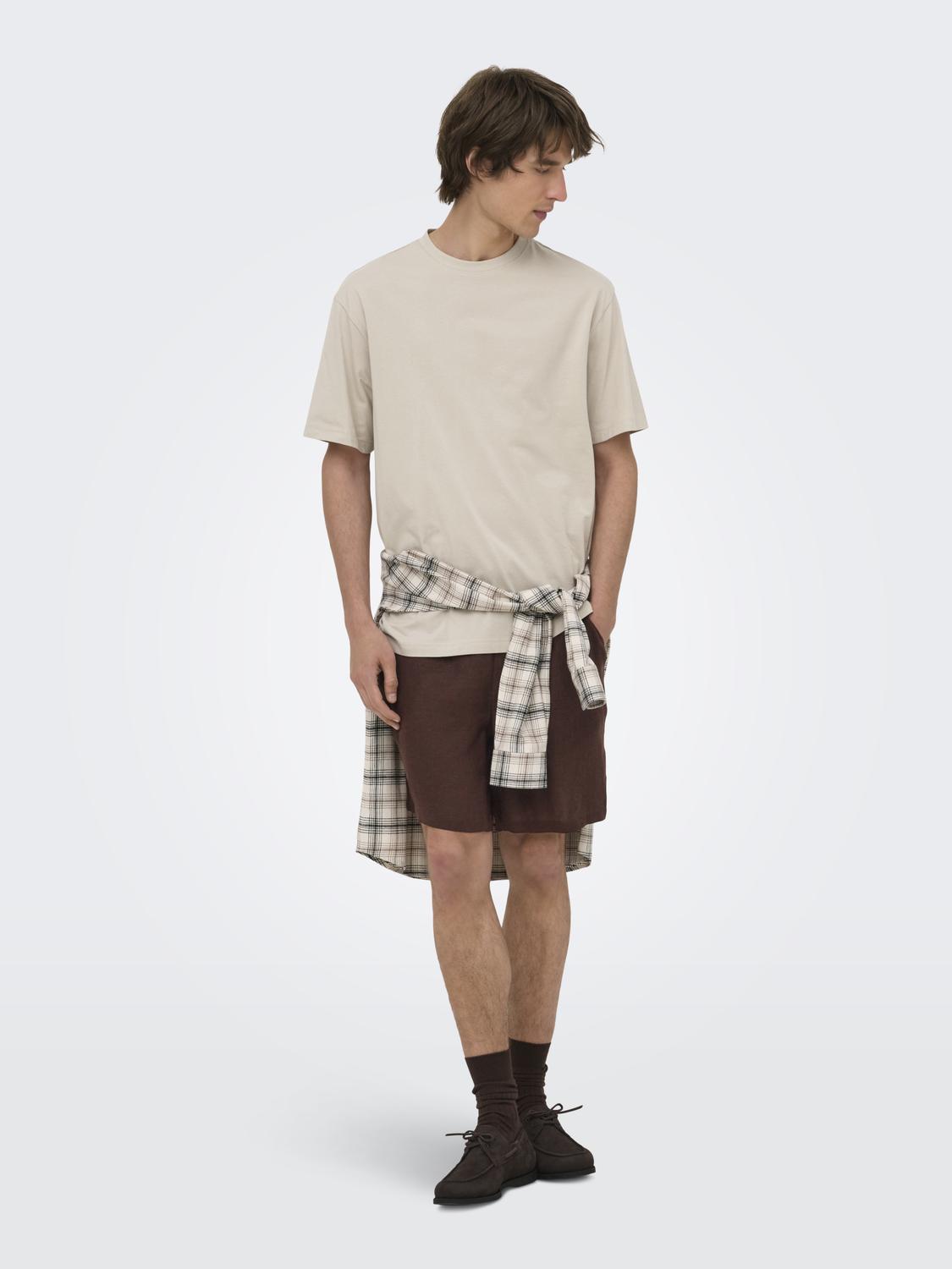 ONSLAURENCE LINEN BLEND SHORTS NOOS