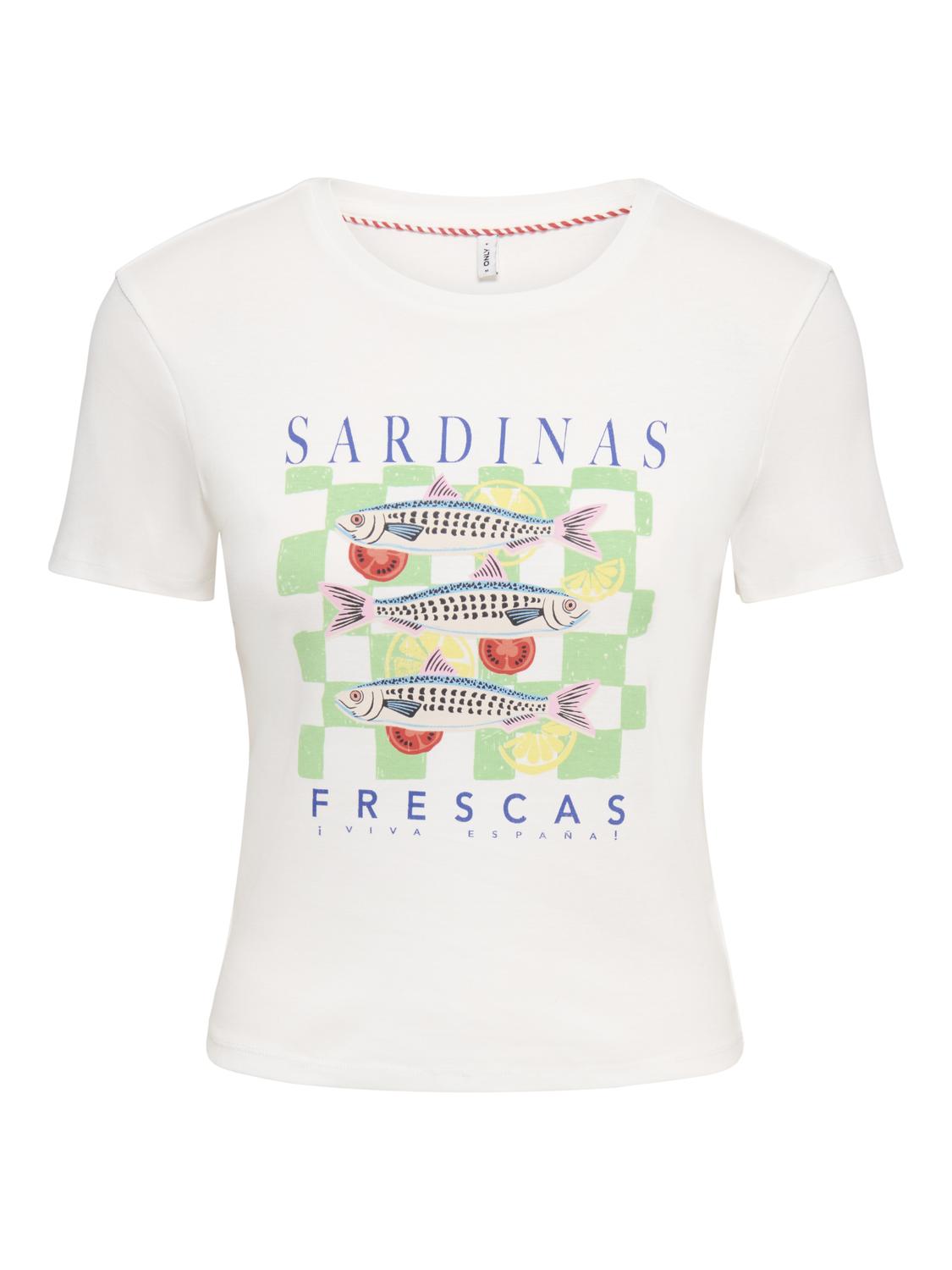 ONLPRINCESS S/S O-NECK TOP CS JRS