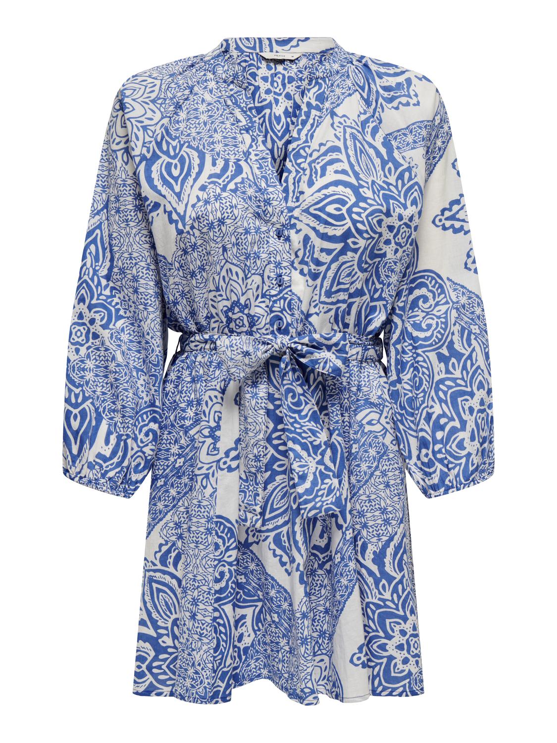 PGNIA 3/4 SHORT AOP DRESS WVN