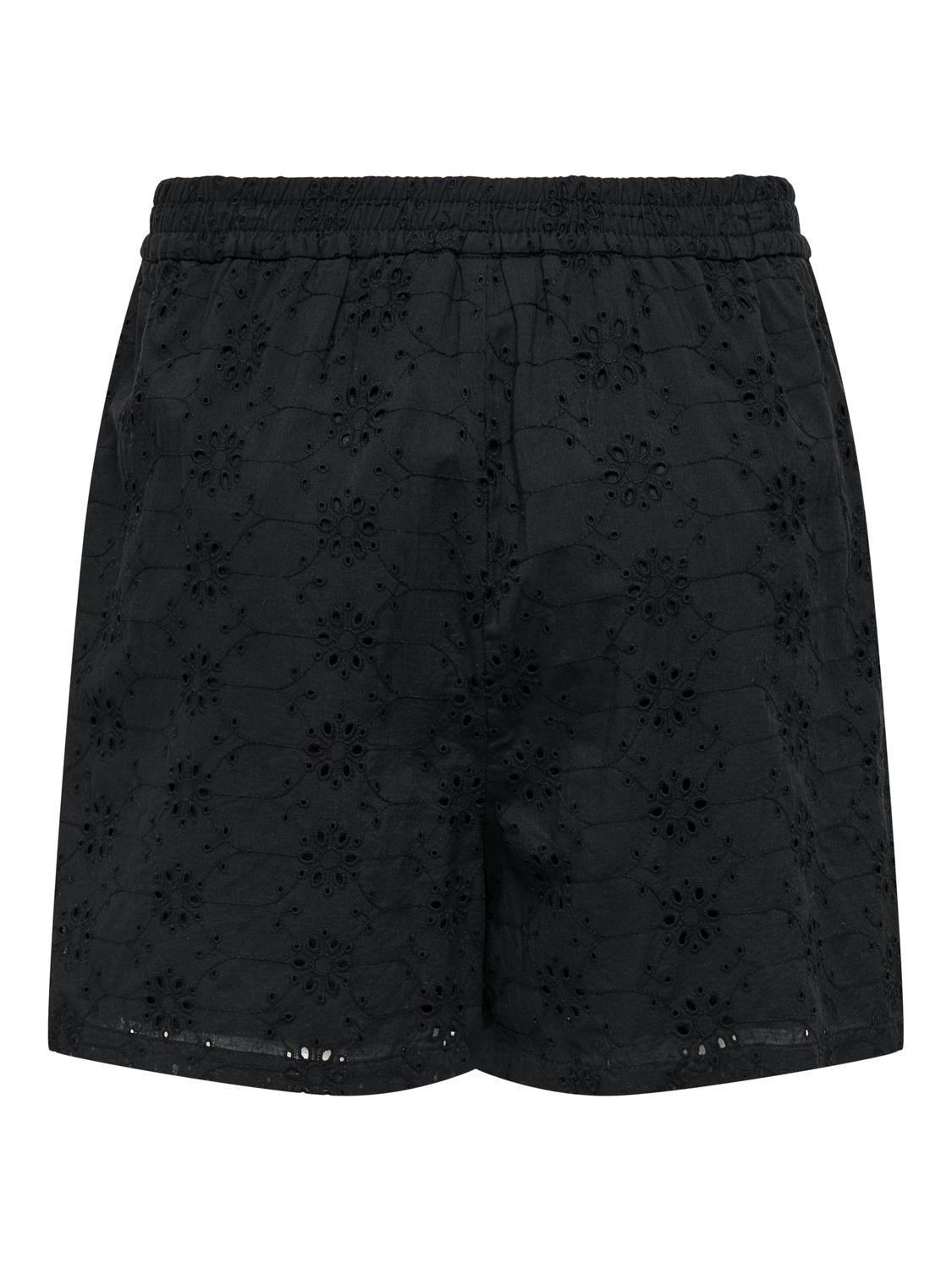 ONLKELLY Utsmykkede shorts i bomull - 2