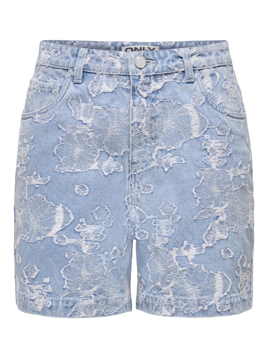 ONLPHINE-AUDE JAQUARD DNM SHORTS NOOS - 3