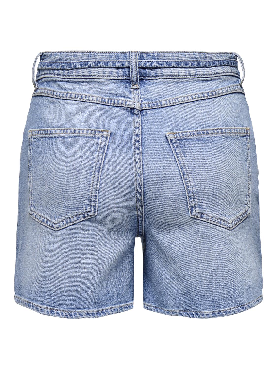 ONLGIANNA Denimshorts med bælte i midten af taljen inkluderet