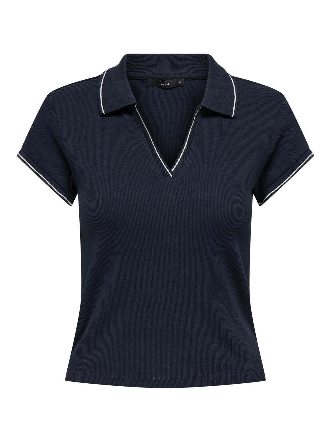 PGALVA Regular fit polo voor dames met V-hals design