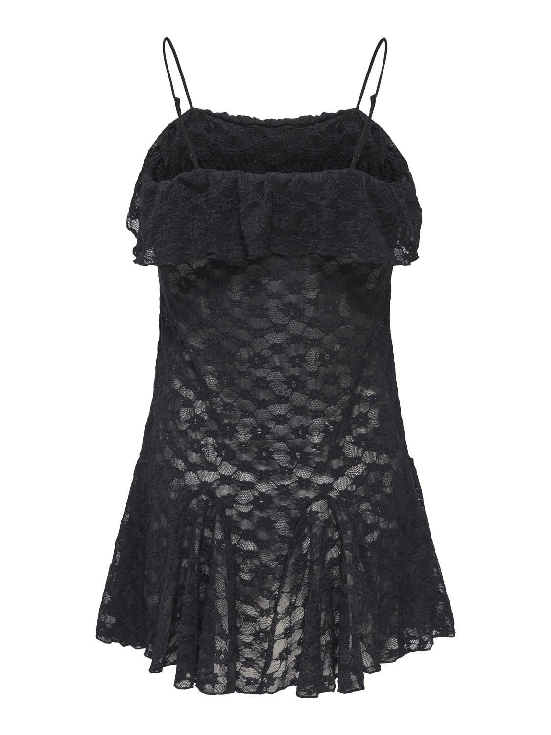 STUSIA STRAP LACE FLOUNCE LONG TOP JRS - 3