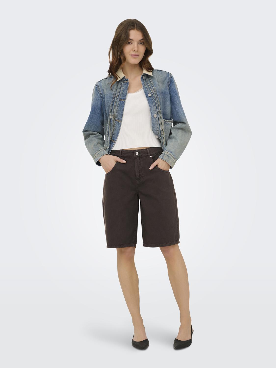ONLMATE-SILLA REG BAGGY LONG SHORTS PNT - 6