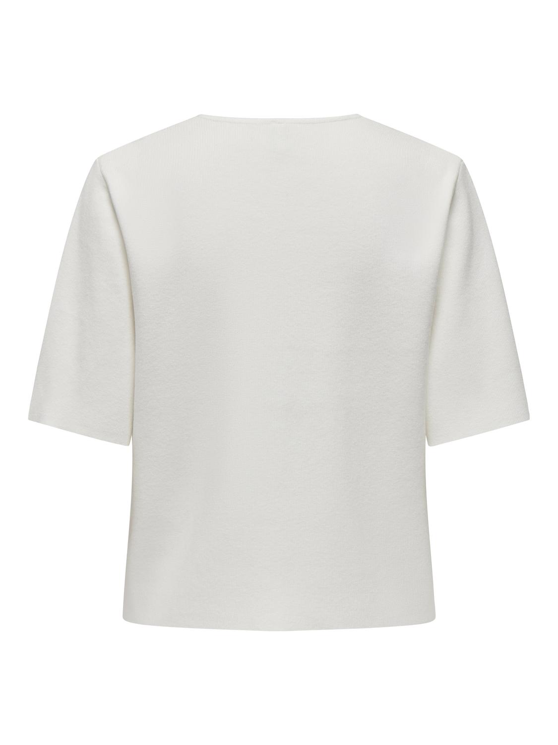 ONLLUCY SS V-NECK ONE BUTTON EX KNT - 3