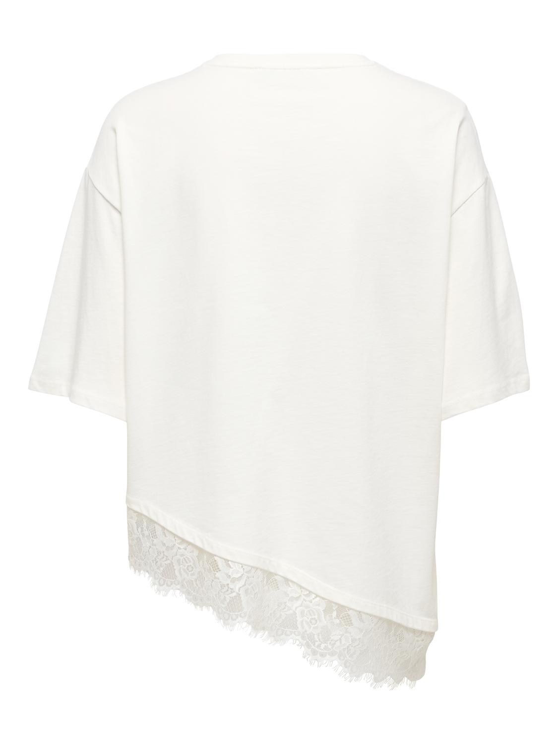 PGLUNA S/S LACE T-SHIRT JRS