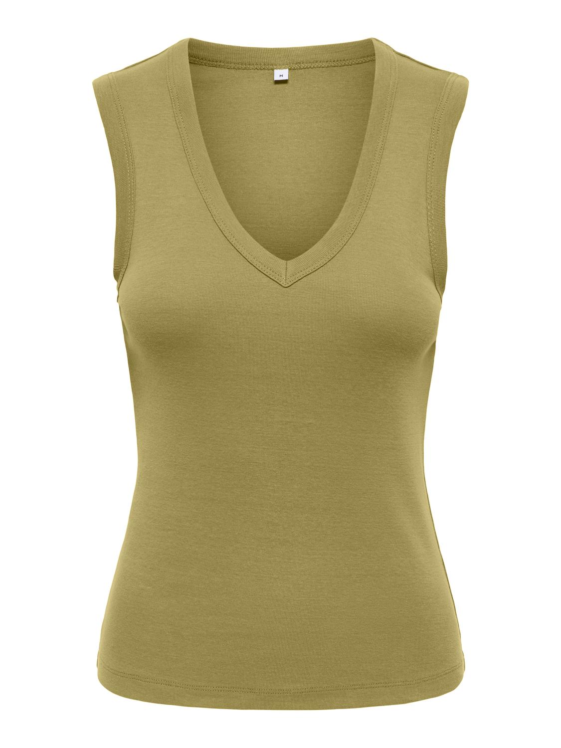 ONLRINA V-NECK TANK TOP S/L JRS NOOS