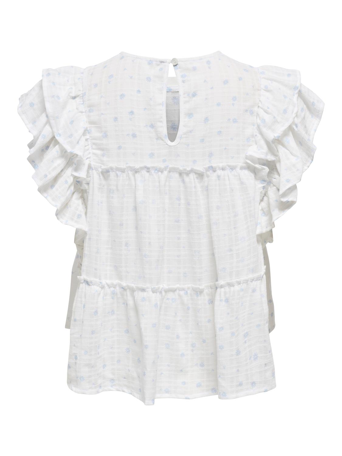 PGHOLLY FRILL S/S TOP WVN - 2