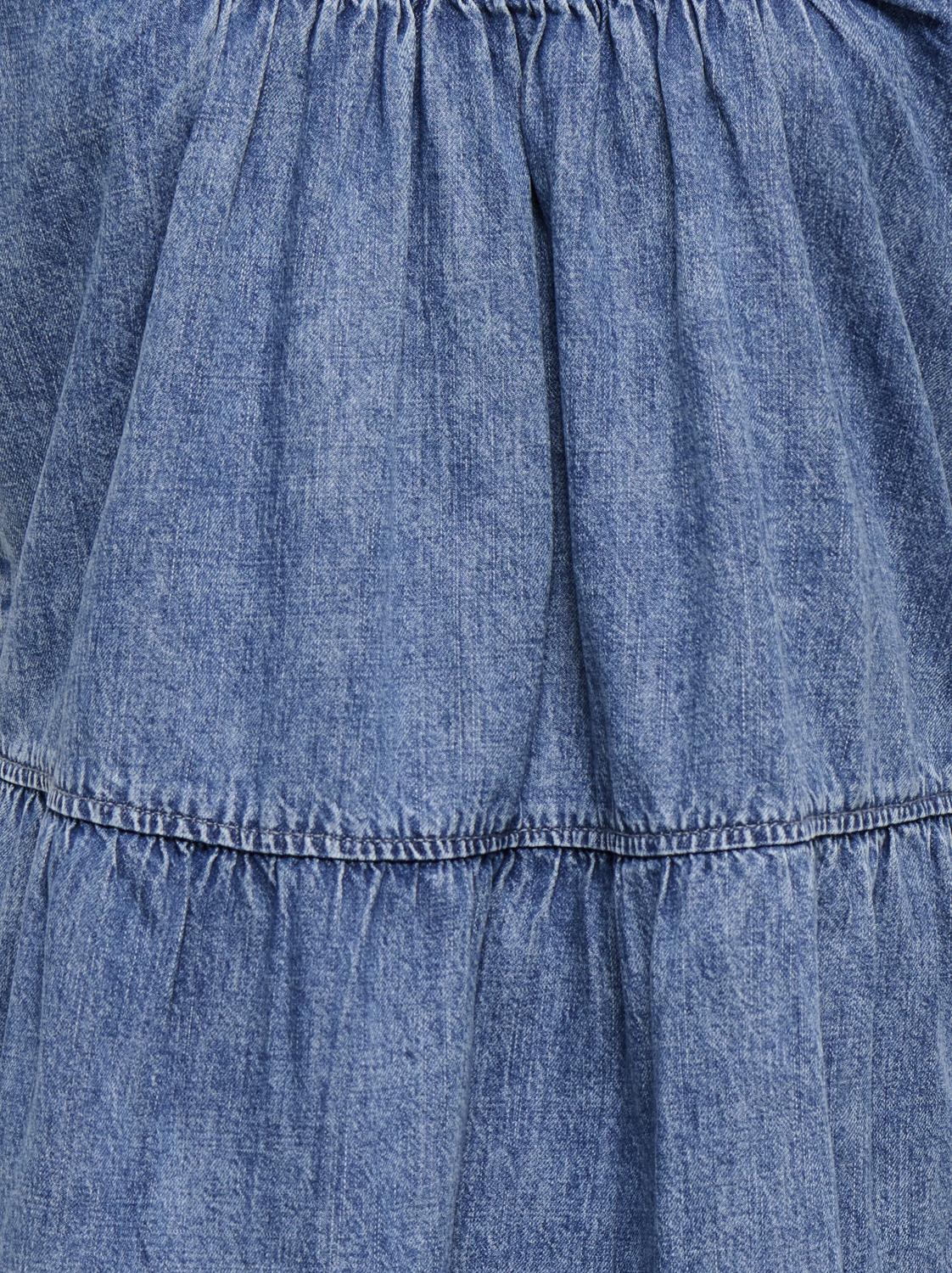 ONLSHANIA S/L FRILL SHORT DNM DRESS NOOS - 2
