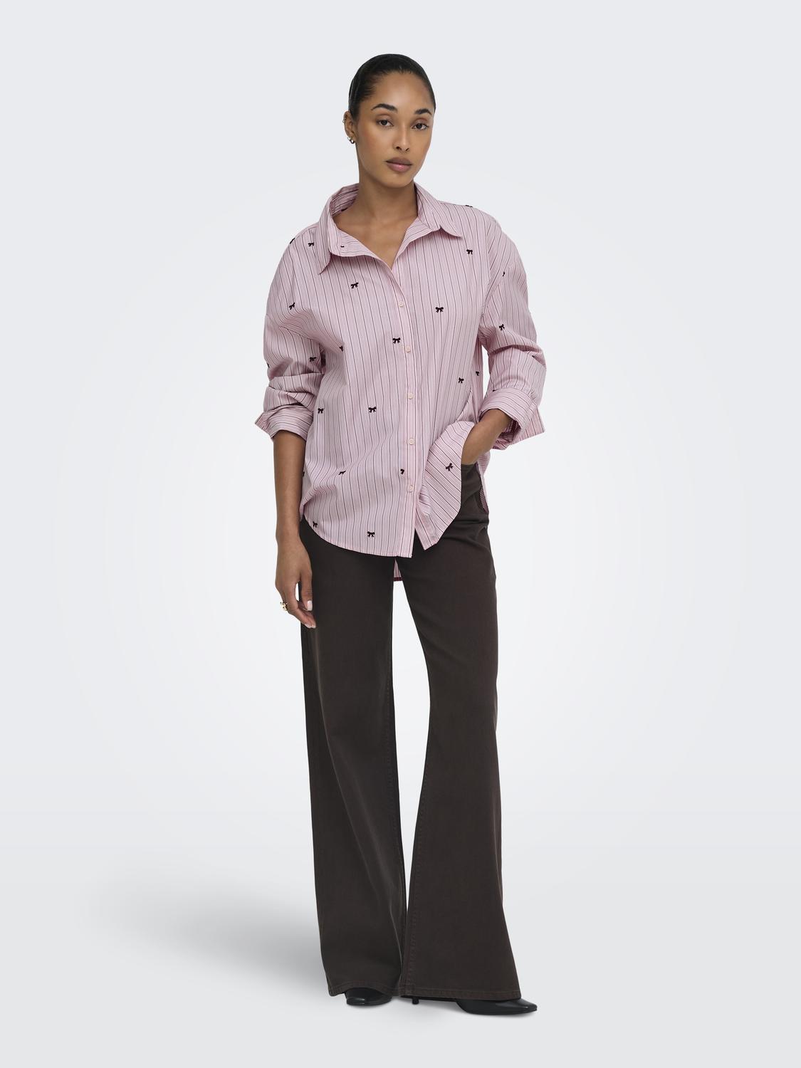 ONLOREGON ZEIDI LS BOW SHIRT NOOS WVN - 6