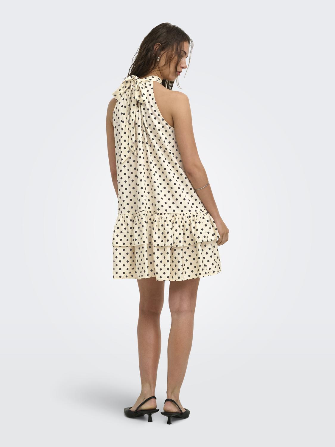 ONLZAZIE S/L SHORT FRILL DRESS WVN EX - 2