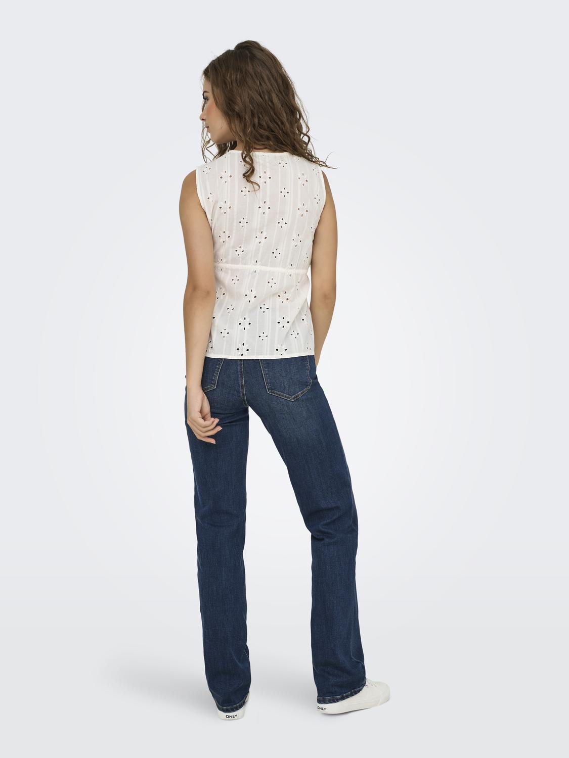 ONLASSISI SL V-NECK TIE TOP MOCH WVN - 2