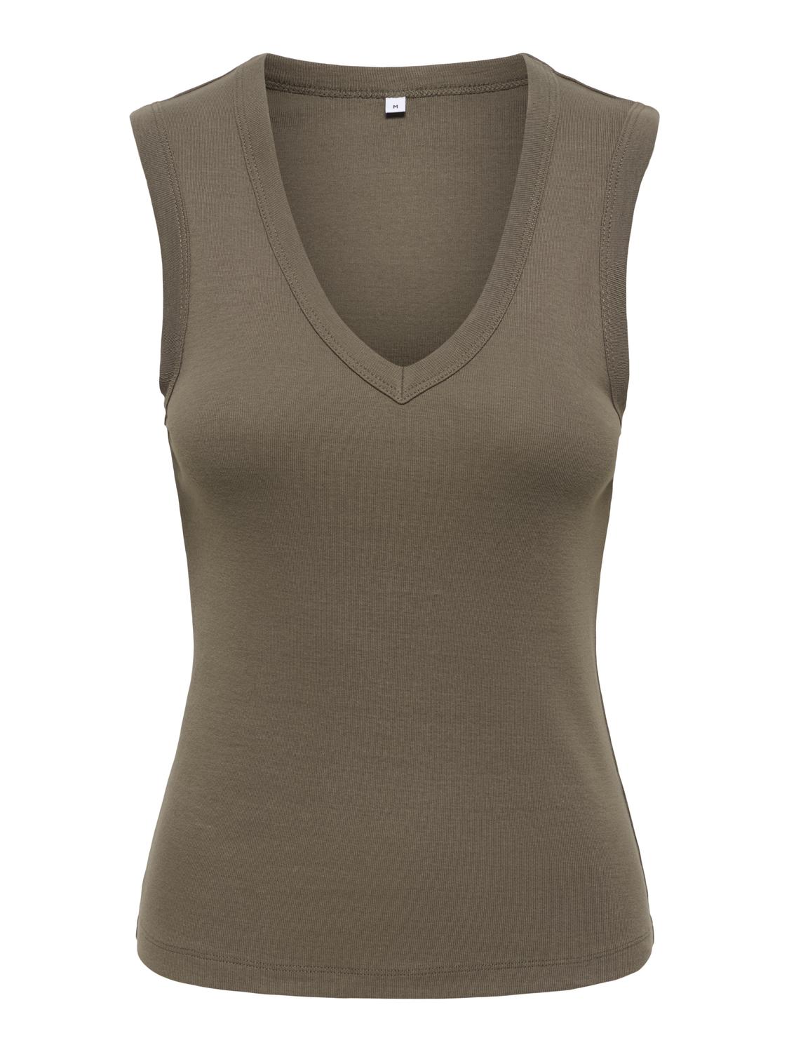 ONLRINA V-NECK TANK TOP S/L JRS NOOS