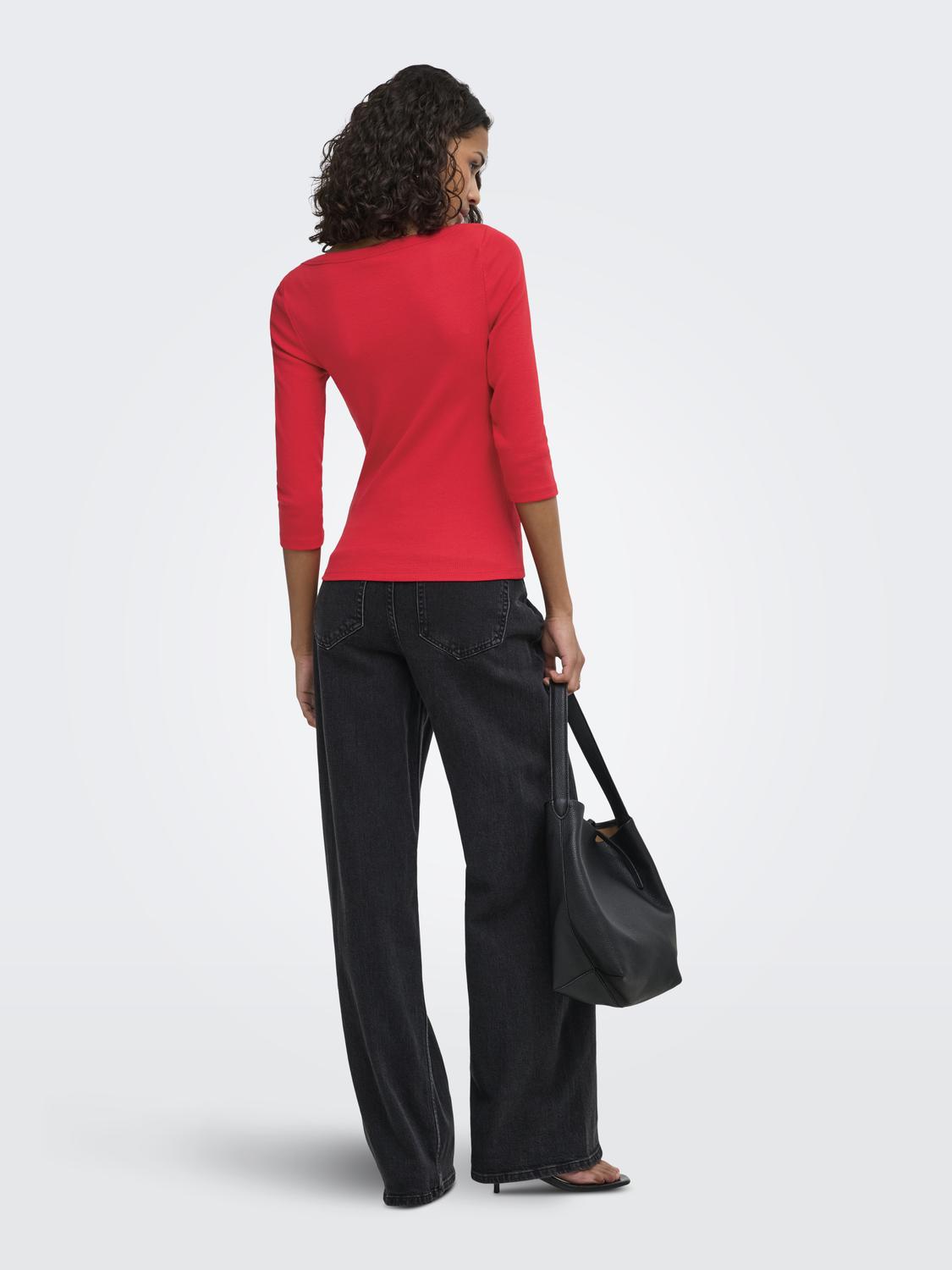 JDYMALLI 3/4 BOATNECK TOP JRS NOOS - 2