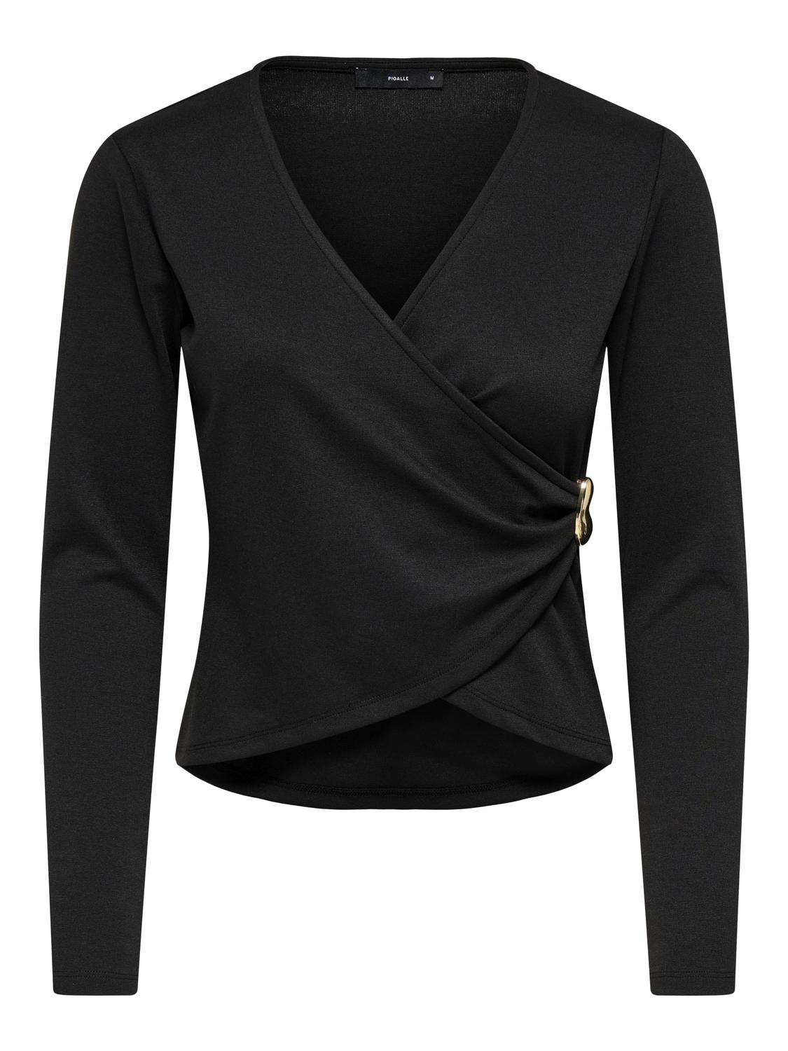 PGALMA L/S WRAP TOP JRS