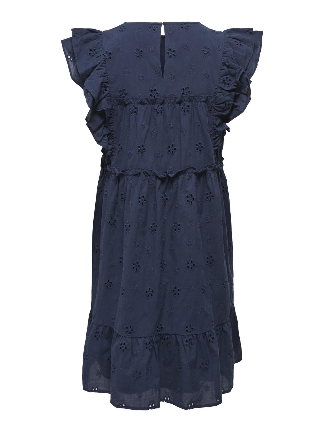 STUATHEA S/L FLOUNCE SHORT DRESS WVN - 3