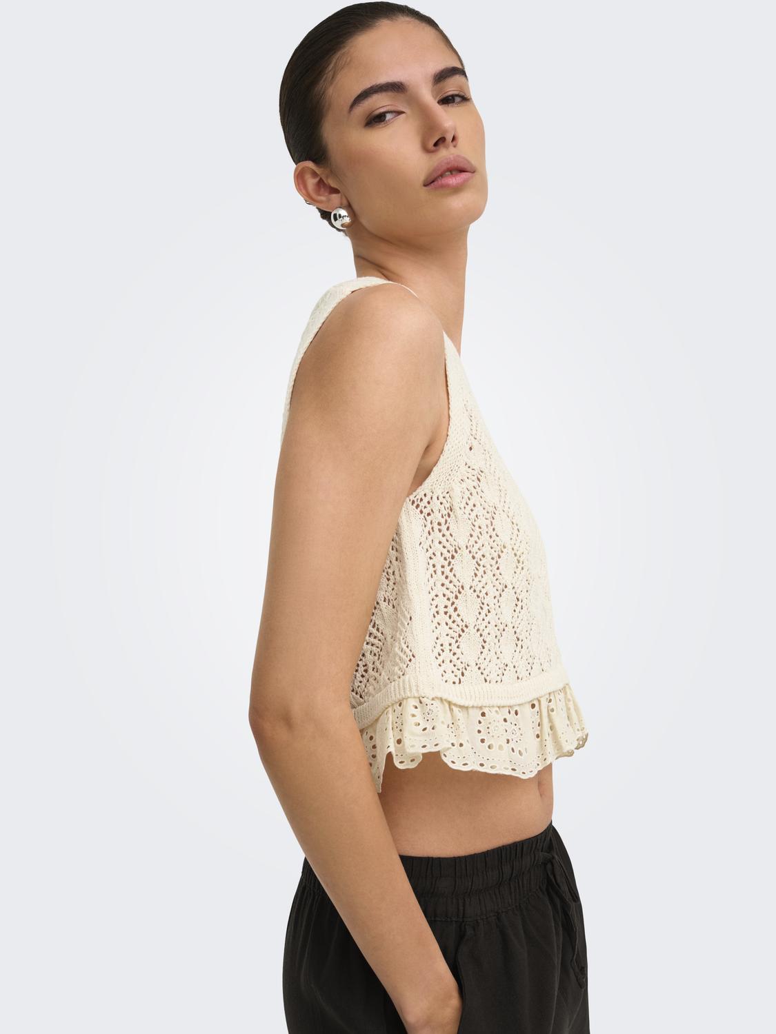 JDYSOFIE S/L VN BUTTON TOP KNT - 4