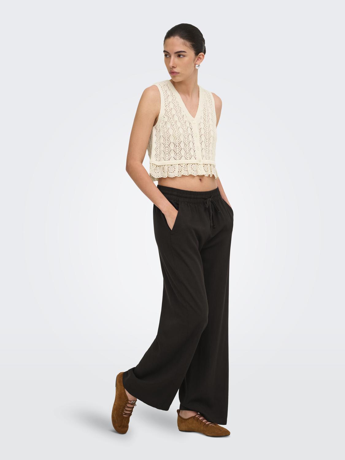 JDYSOFIE S/L VN BUTTON TOP KNT - 7