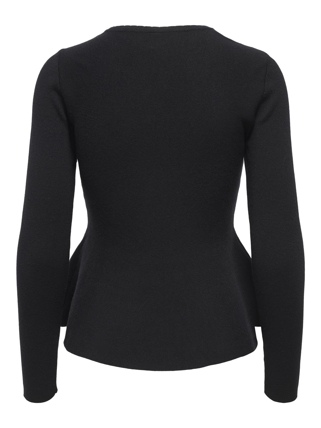 ONLVILDA LS PEPLUM O-NECK KNT - 7