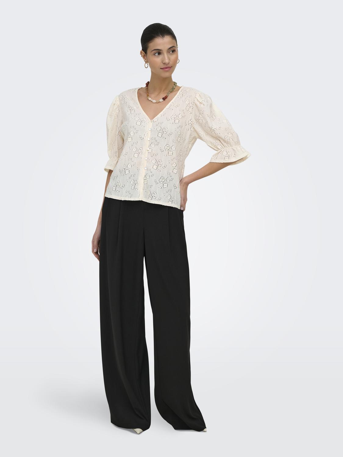 JDYJAKOBE 2/4 LACE TOP JRS - 6