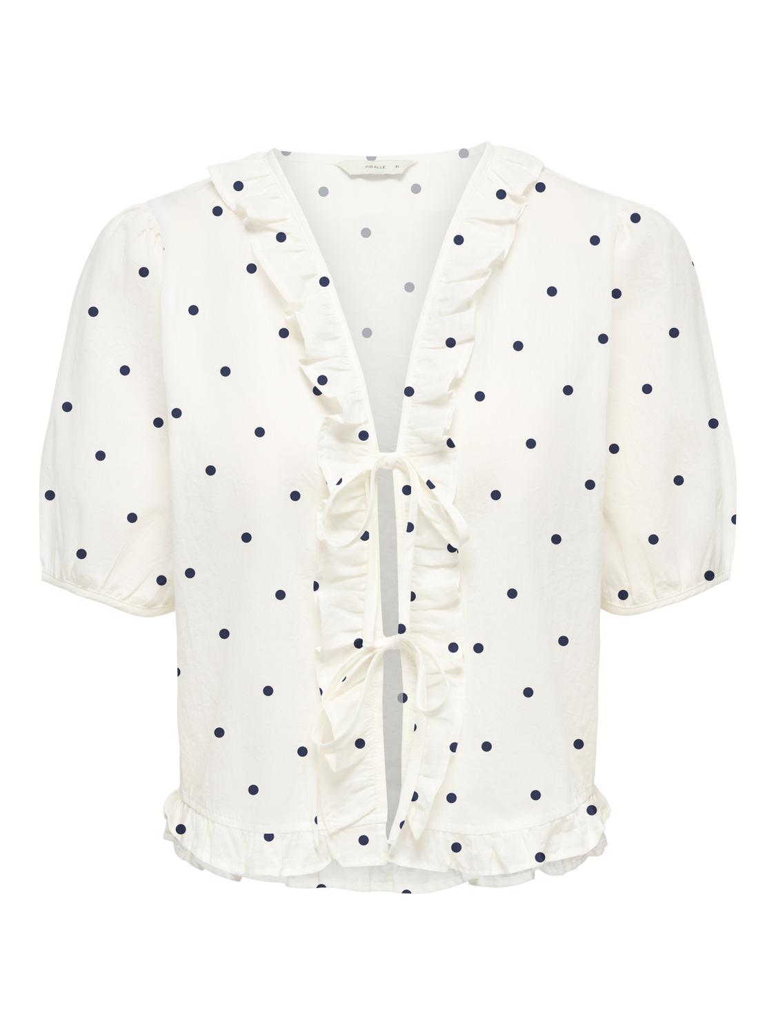PGBLAIR S/S TIE TOP WVN