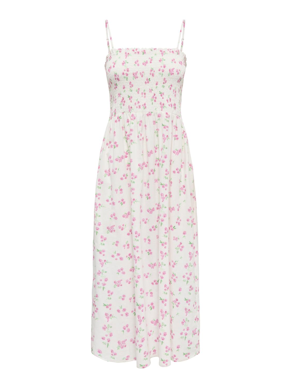 PGCATARINA STRAP SMOCK LONG DRESS WVN