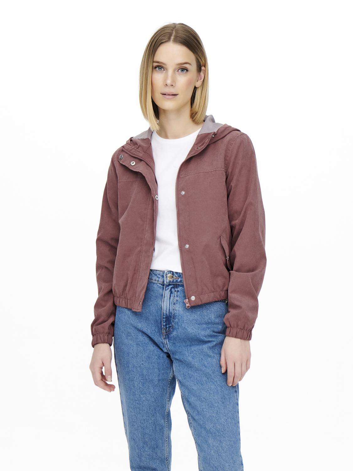 JDYHAZEN Kurze Jacke mit Kapuze