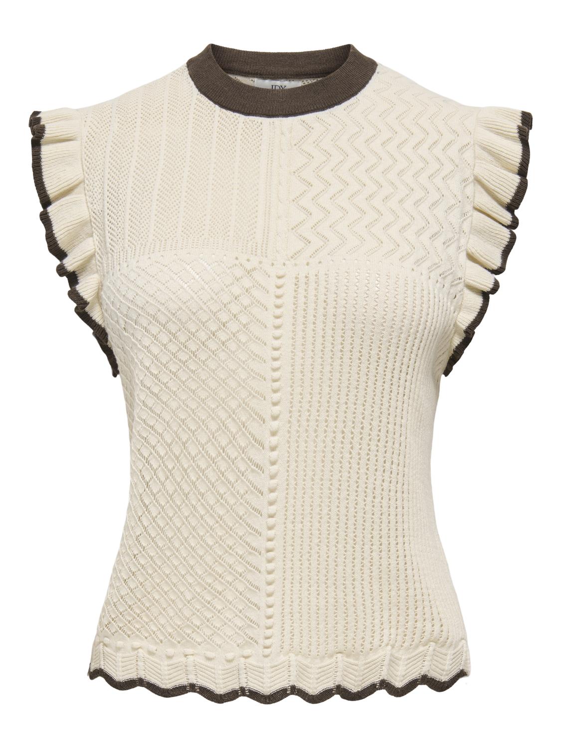 JDYVIOLET S/L FRILL PULLOVER KNT NOOS