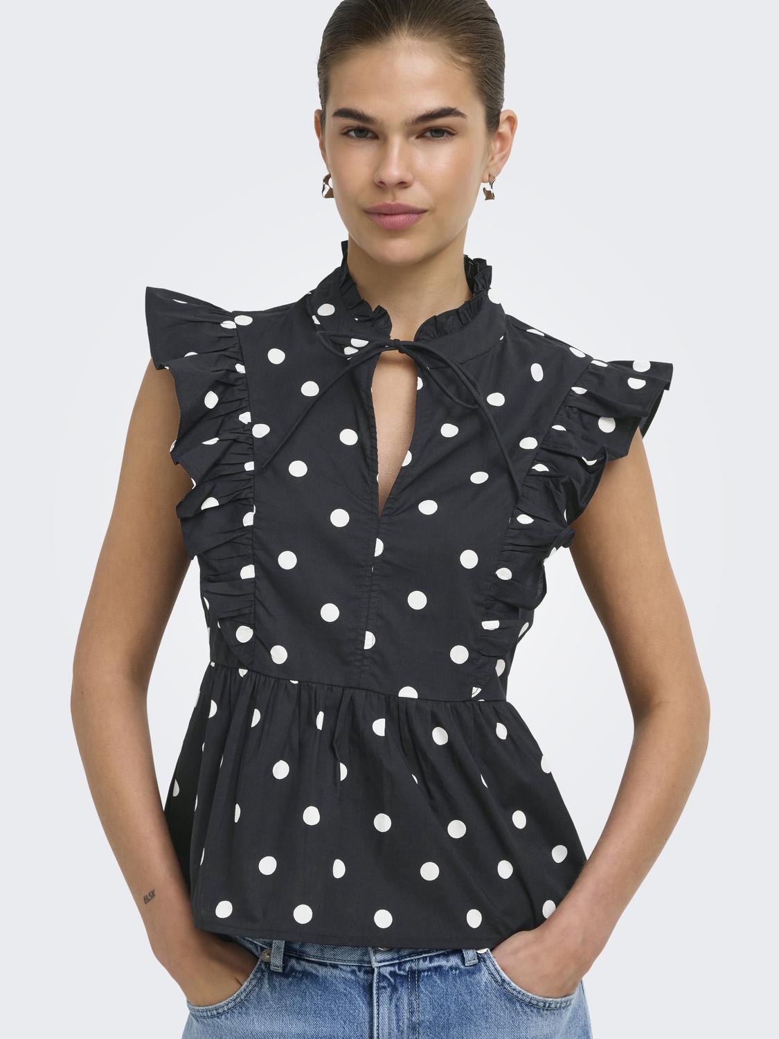 ONLKAI S/L PEPLUM FRILL WVN - 5