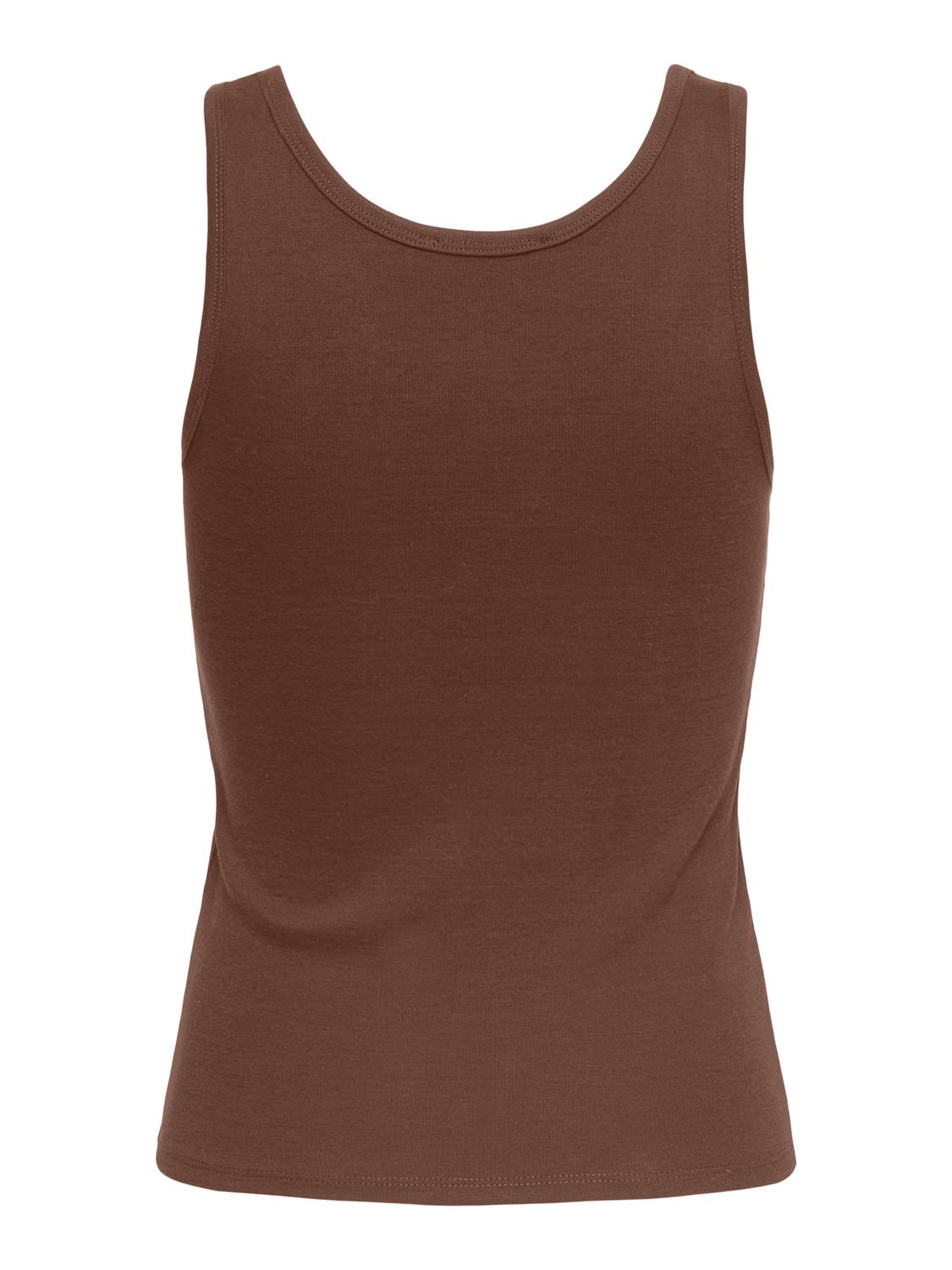 PGLUCIA Komfortabel Regular Fit Basic O-hals tanktop - 2