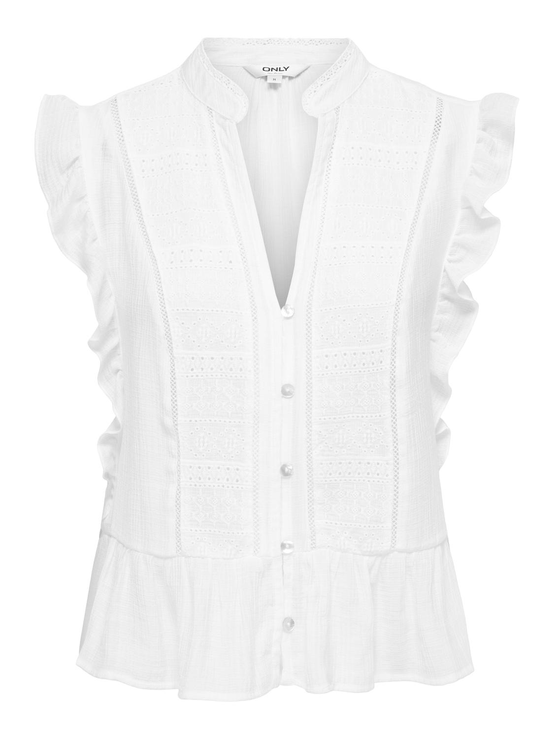 ONLHENNY S/L FRILL BUTTON TOP NOOS WVN