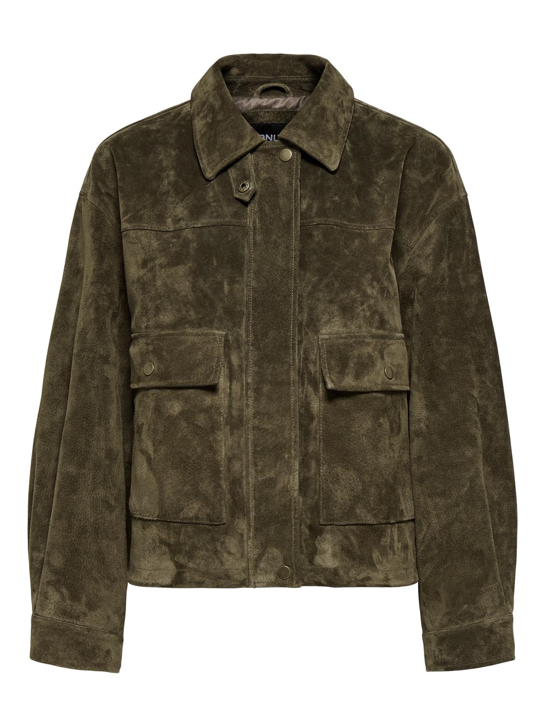 ONLKAIA REAL SUEDE JACKTET OTW