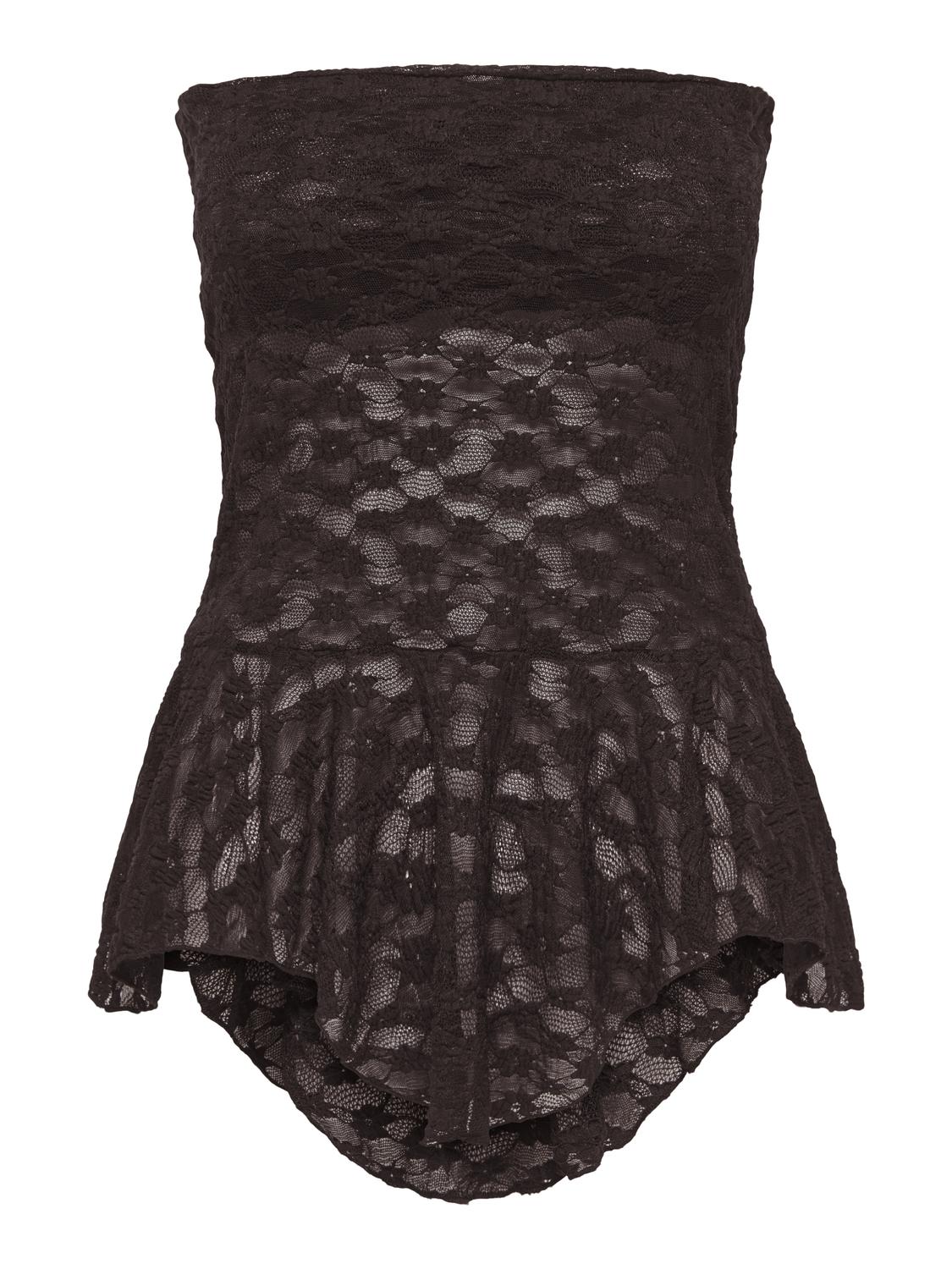 STUSIA CORSAGE LACE FLOUNCE TOP JRS