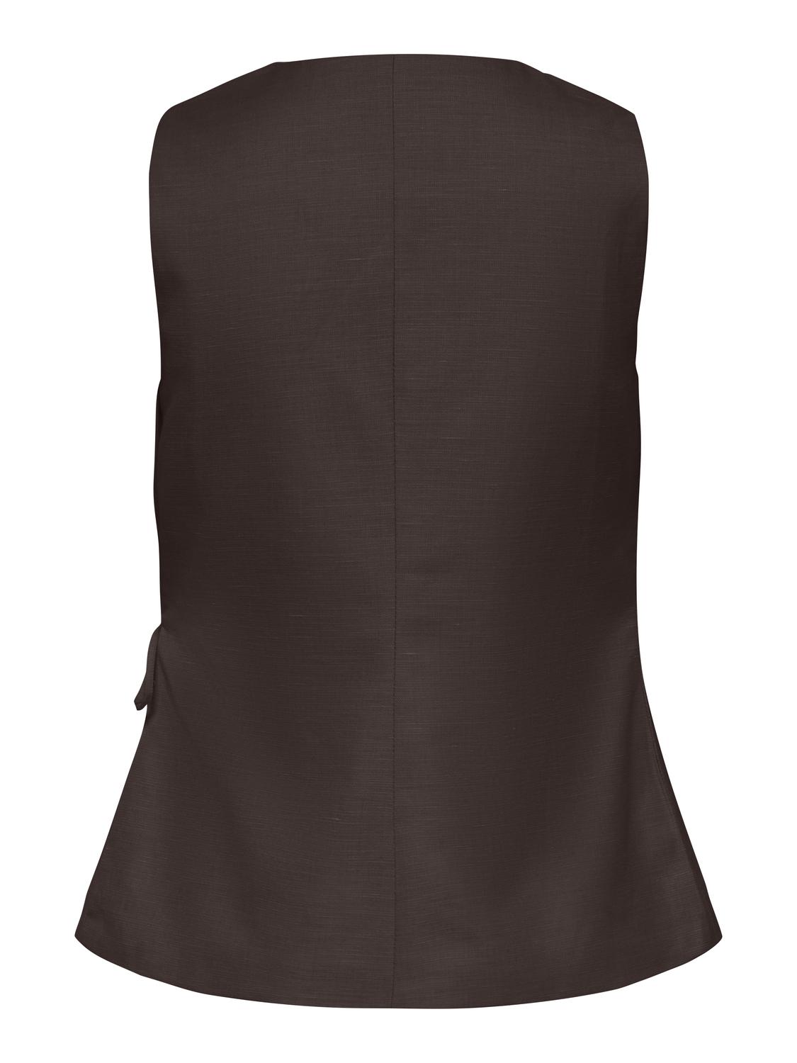 ONLBAIA S/L LINEN BL WRAP WAISTCOAT TLR - 2
