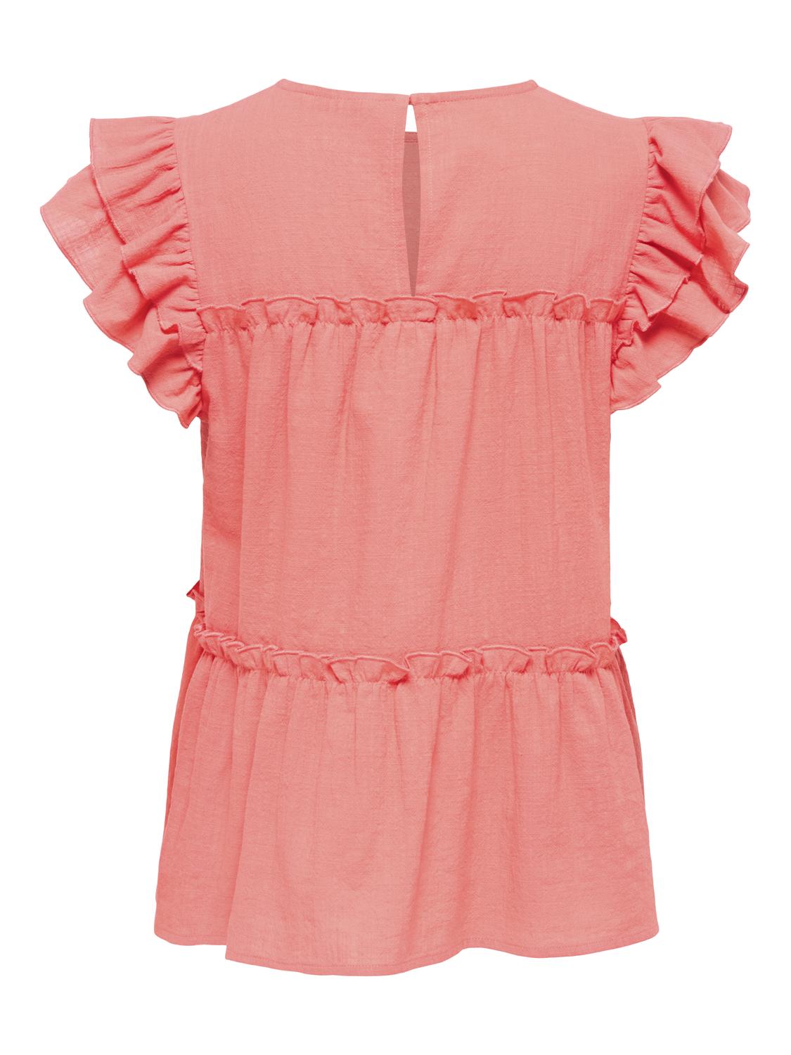 PGKAYA FRILL S/S TOP WVN - 3