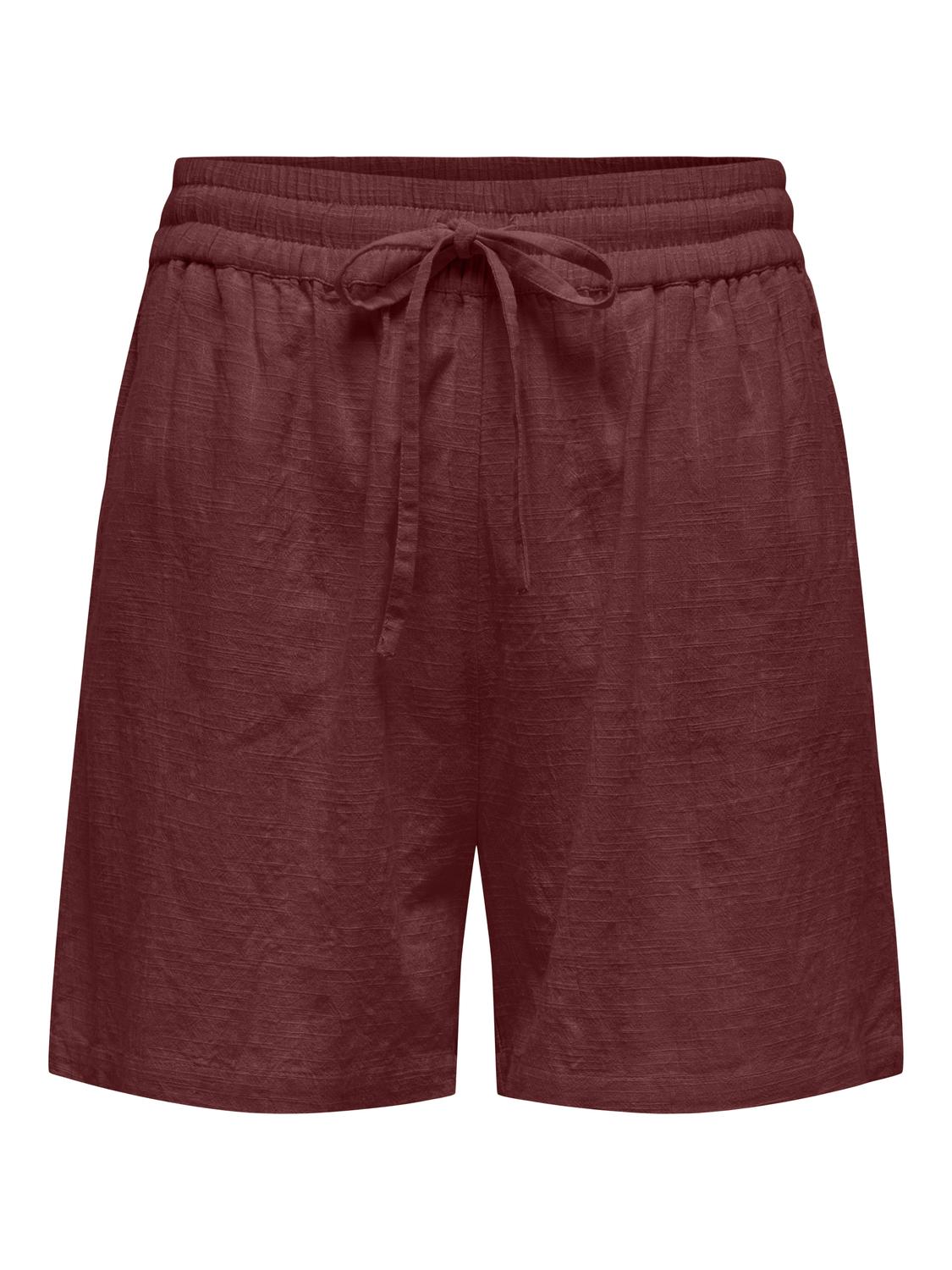 ONLTIZANA Katoenen shorts met riem